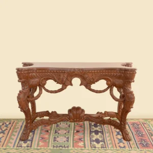 Aureate Handcrafted Teakwood Lounge Console